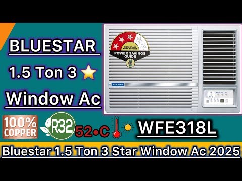 Bluestar Window ⚡️Ac 2025 | Bluestar Ac 2025 | Bluestar 1.5 Ton 3 star Window AC Review 2025 WFE318L