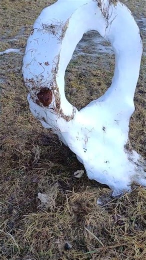 weird snow formation