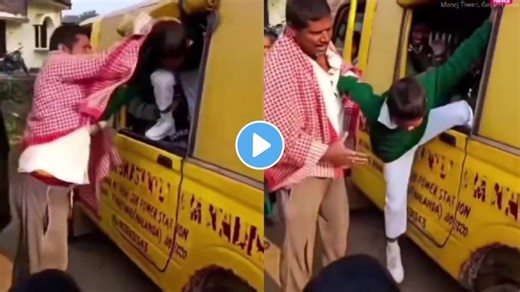 मुलाचा शाळेत न जाण्याचा हट्ट; चिडलेल्या बाबाने थेट काय केलं बघा; VIDEO पाहून थक्क व्हाल