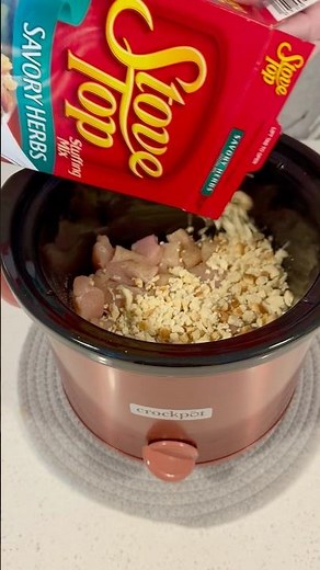 Slow Cooker Chicken and Stuffing Recipe Is Perfect For Busy Nights