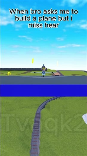 When bro asks me to make a plane but i miss hear | Plane Crazy | #planecrazy #roblox #funny
