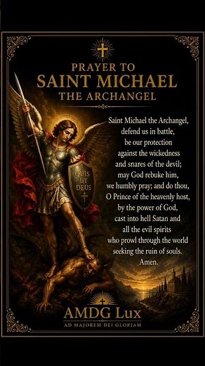 🙏 Prayer to Saint Michael the Archangel | Catholic Prayer
