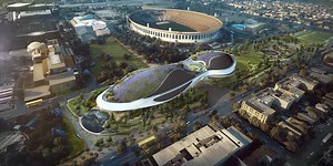 New Images of MAD's "Spaceship" Lucas Museum Released as Construction Breaks Ground in Los Angeles