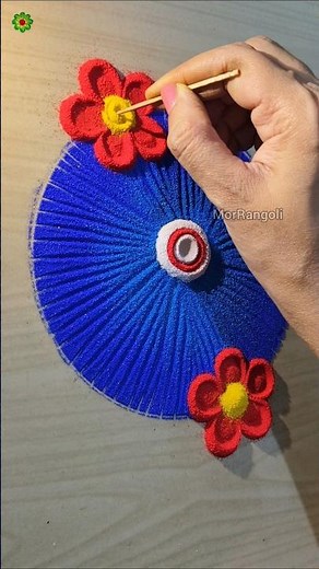 Simple and Beautiful Rangoli Designs for daily use #shorts #rangolidesigns #easyrangoli