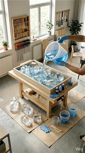 “Wait… Is This Table Actually Frozen?! 🧊”