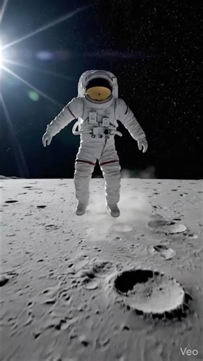 Astronaut Jumping on the Moon in Realistic Low Gravity 🌕🚀