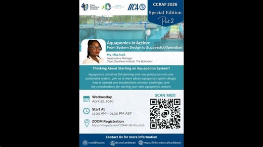 CCRAF 2026 Special Edition Part 1_Aquaponics in Action: From System Design to Successful Operation | CCRAF Caribbean - CCRAF