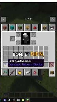 Comment fonctionne le synthétiseur d'ADN dans Minecraft Jurassic World Reborn