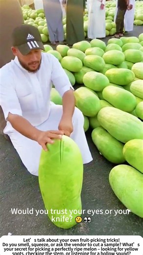 Melon Quality Check in the Market – Traditional Way to Pick the Best 🍈🧑‍🌾