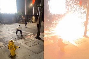 Dodgers Fan Blows off Hand With Fireworks During World Series Celebration in Crazy Video