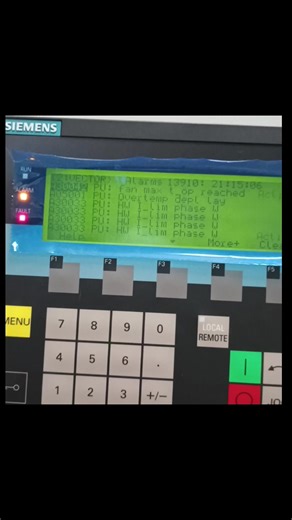 Sinamics G 150 alarm #overcurrent