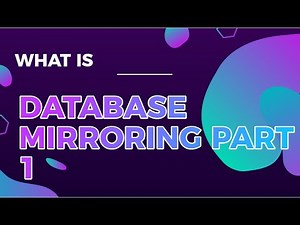 Database Mirroring Part 1 - #sqlserver #sqlserver2019 #sqltraining #sqltutorial #sqlforbeginners