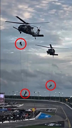 160th SOAR Night Stalkers: Epic Fast-Rope at Daytona Speedway! | Military Precision in Action