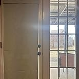 RYB HOME Sidelight Door Curtains for Small Windows, Room Darkening Sides Shades Heavy Duty Vertical Door Blinds Full Privacy for Patio Door Window, 1 Panel, Grey, W12 x L40