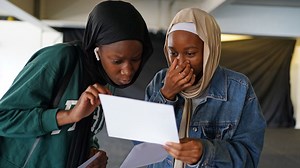 GCSE students open their results