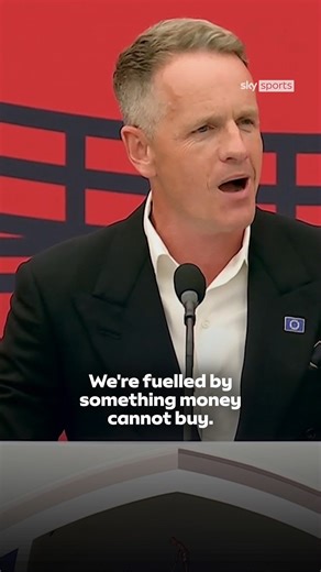 "We're fuelled by something money can't buy!" 🗣️ Team Europe captain Luke Donald at the Ryder Cup opening ceremony 🔊 | Sky Sports Golf