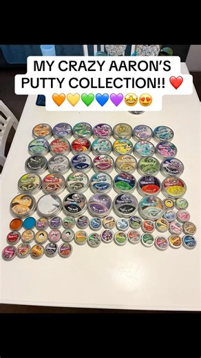 MY CRAZY AARON’S PUTTY COLLECTION!! #crazyaarons #slime #cute #fidgettoys #fidgeter #fidget #shorts