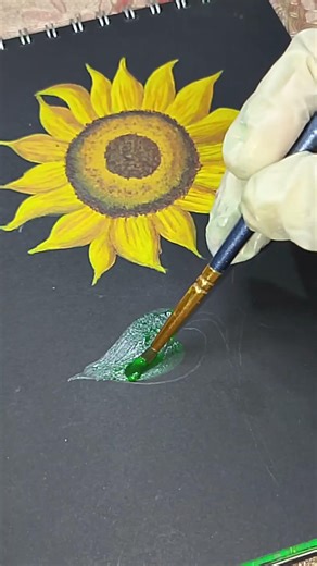 সূর্যমুখী 🌻 #youtubeshorts #art #shortvideo #drawling