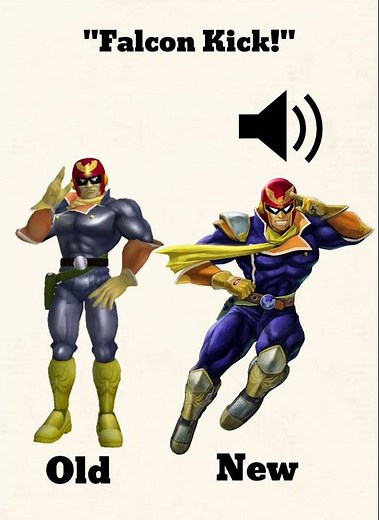 Captain Falcon Voicelines Then Vs Now #smashultimate # #smashbros #captainfalcon