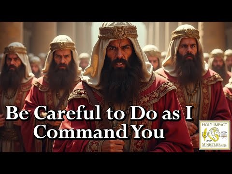 Be Careful to Do as I Command You
