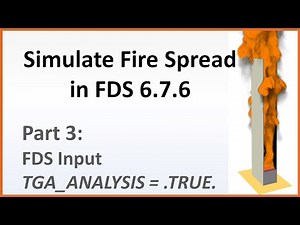 How to Set Up Material Pyrolysis in FDS, Using an Arrhenius Model | TGA_ANALYSIS