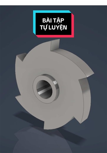Cùng luyện dựng hình trên Inventor nhé ae --- Follow mình để học được nhiều tips hay với Inventor nhé #trending #inventor #3D #tutorial #cokhi