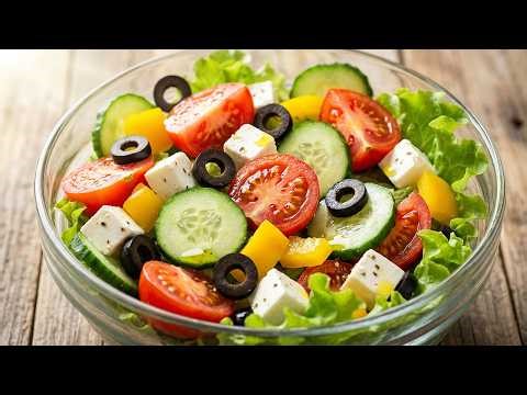The most delicious Greek salad that burns belly fat! The Best Salad You'll Ever Make!