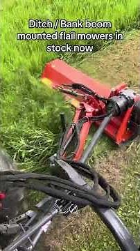 64” ditch / bank boom mounted flail mower on L4760 Kubota