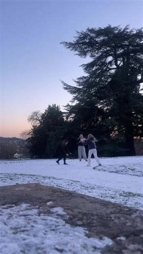 snow ❄️!! @lauren 🪽 @️bella👤 #snow #school #yay #thoughtthiswasaesthetic #ilovelaurenandbella
