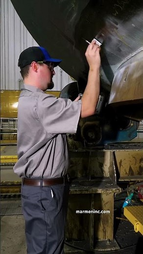 Non-destructive testing welds for wind tower manufacturing #ndt #ultrasonictesting #welding