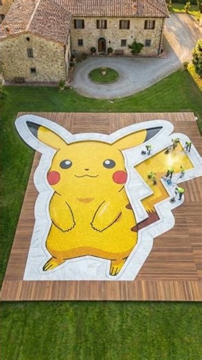 Building the World's Largest Pikachu Pool! 🍥⚡ (Mega Construction) #amazingarchitecture