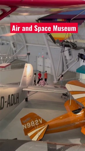 Fighter jets and planes in the Air and Space Museum #fyp #history #airhistory #airpowerhistory