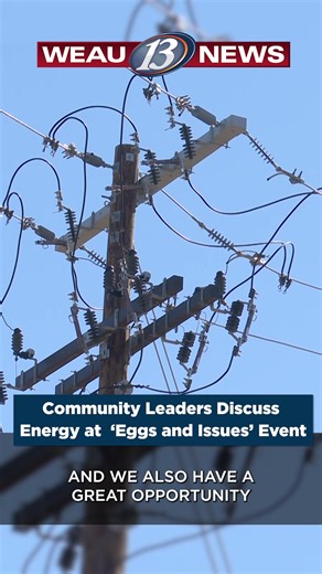 7.4K views · 11 reactions | The Eau Claire Area Chamber of Commerce held its "Eggs and Issues" event Friday morning. MORE >> https://www.weau.com/2025/11/21/community-leaders-discuss-energy-eau-claire-chambers-eggs-issues-event/ | WEAU 13 News | Facebook