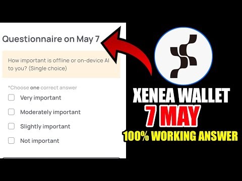 Xenea Wallet Quiz Answer 07 MAY | Xenea Wallet Quiz 07 MAY | Xenea Wallet Voucher Code Today
