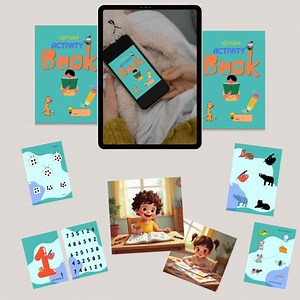 Fun Activity Book for Kids | Coloring, Puzzles, Drawing & Learning Games | Printable Kids Workbook - Etsy.de