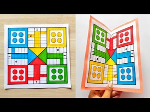 Game Board Drawing using paper | Ludo Game Board making easy | How to make Game Board easy