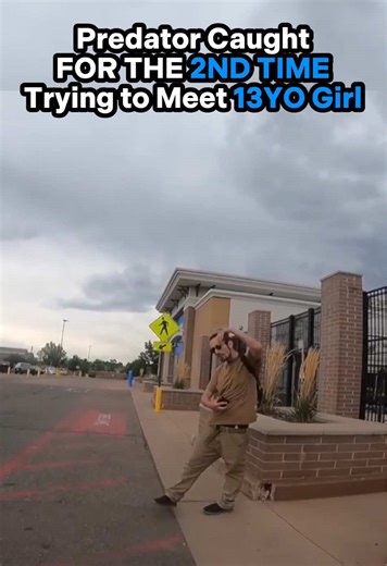 Predator freaks out when he is caught for a second time #fyp #cops #copsoftiktok #predator #predcaught