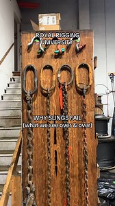 Quick breakdown of typically why we see slings failing - of course the... - rigging.#riggingequipment #wireroperigging #craneandriggingchains #hookandshackle #lowermainlandtrucking | Royal Rigging