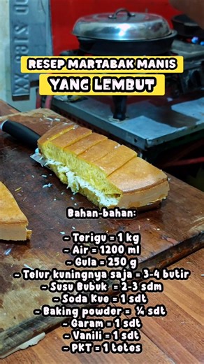 Resep Martabak Manis yang Lembut 👍 #resep #martabak #terangbulan