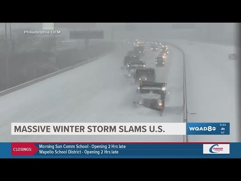 Massive winter storm conditions hit across the US