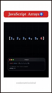 How to work Javascript array. #array #javascript #codematrixvishal #trending #function | Codematrixvishal