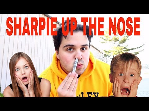 EASY MAGIC TRICK REVEALED | HOW TO MAKE A SHARPIE GO UP YOUR NOSE & OUT YOUR MOUTH | Elie Magic
