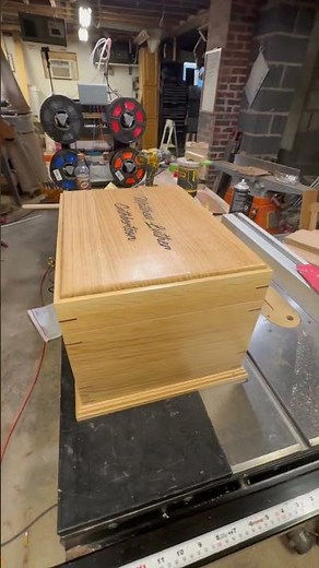Custom box build! Quarter sawn white oak. #woodworking