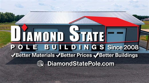 ️ Here’s a stunning 38'x60'x14' pole building completed by Diamond...