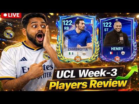 🔴 EA FC Mobile LIVE⚡V - UCL Week - 3 Players Review⚡4-3-3 Attack Masterclass