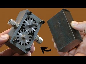 Making a mini Hydraulic Pump . ( NEW )