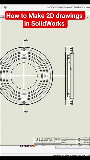 2D Drawing in SolidWorks