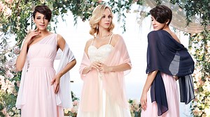 Watch Chiffon Shawls and Wraps for Evening Party Dress on Amazon Live