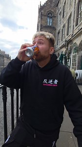 Trying Scotlands favorite drink Irn-bru for the first time. | Exploring with Josh