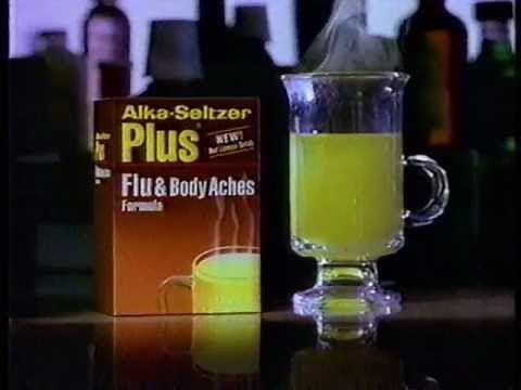 Alka-Seltzer Plus Flu & Body Aches Commercial - "What Flu?" (1995)